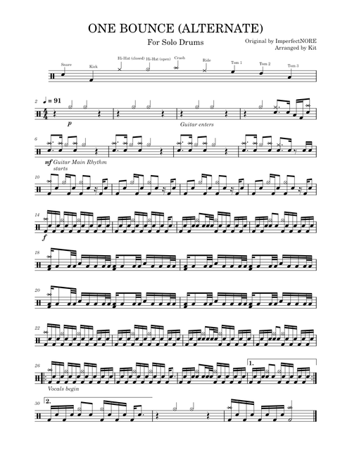 One Bounce (ALTERNATE) – ImperfectNORE
