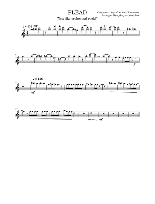 PLEAD - Last Man Standing (c00lkidd vs 007n7) | Forsaken OST – Instrument Version Higher Keys