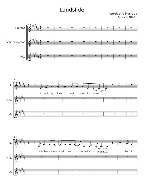 Landslide - Stevie Nicks