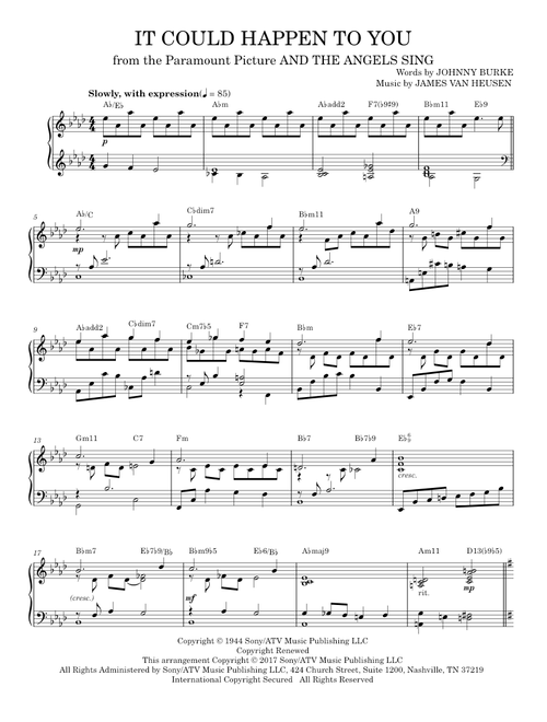 It Could Happen To You [Jazz version] - Diana Krall, Ella Fitzgerald, June Christy, Les Brown, Lione (Piano Solo)