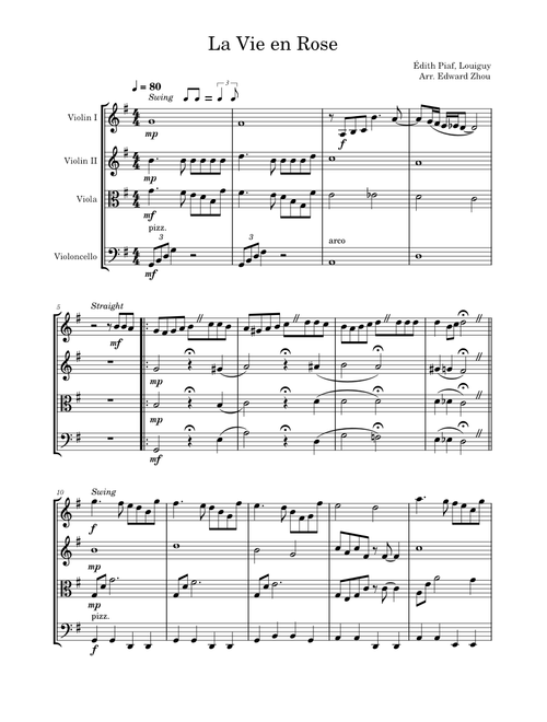 La Vie en Rose - Édith Piaf