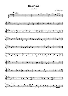 Free The Jam sheet music | Download PDF or print on MuseScore.com