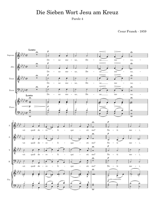 Die sieben Worte Jesu Christi am Kreuz - César Franck