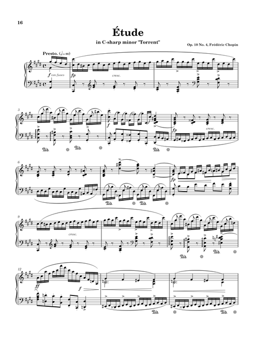 Étude Op.10, No.4 in C♯ minor