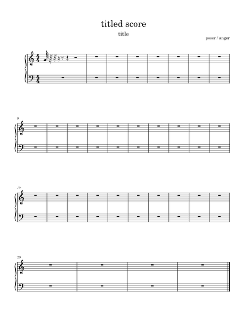 titled score