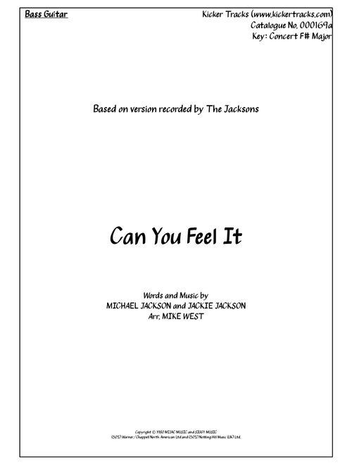 Can You Feel It (Arr. Michael Storeton-West) - The Jackson 5 (Instrumental Solo)