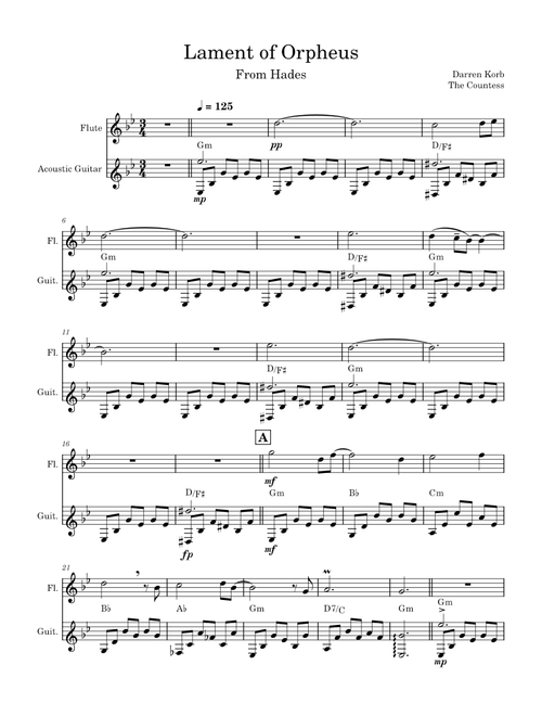 Lament of Orpheus – Darren Korb - Supergiant Games