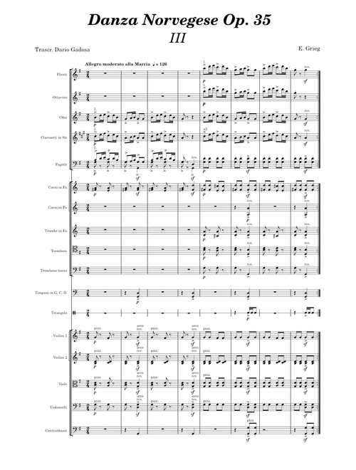 Norwegian Dances, Op.35 III – Edvard Grieg
