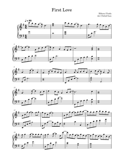 First love – Utada Hikaru