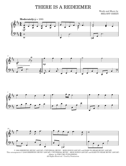 There is a redeemer - Keith Green (Piano Solo)