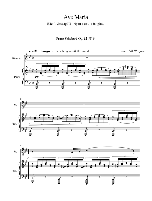 Franz Schubert - Ave Maria OP 52 N° 6