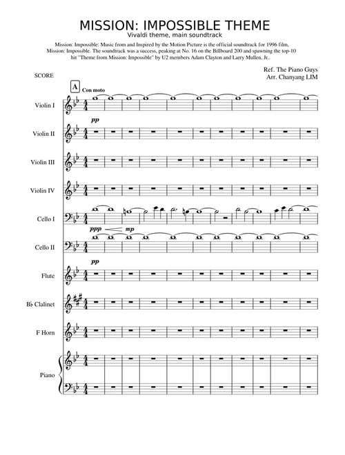 MISSION: IMPOSSIBLE THEME Vivaldi theme, main soundtrack