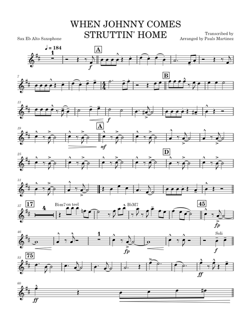 When johnny comes marching home – Misc Traditional