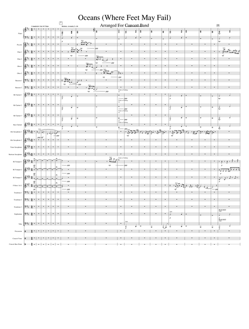 Oceans (Where Feet May Fail) for Concert Band
