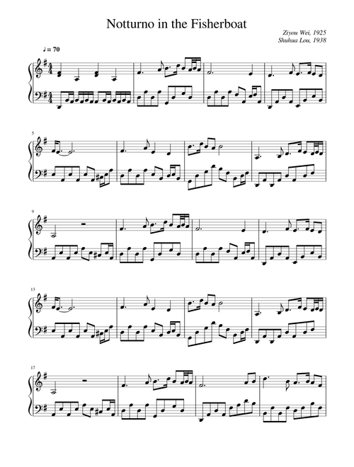 Guzheng sheet music by nartalaquariu | Play, print, and