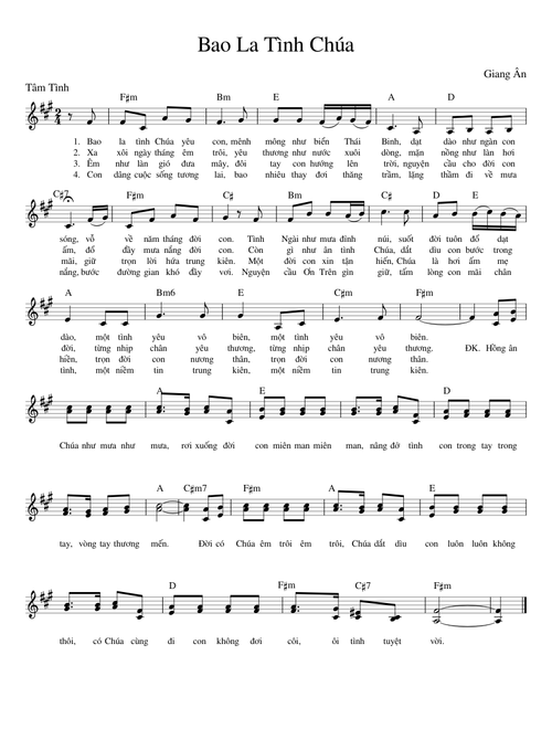 Bao La Tình Chúa