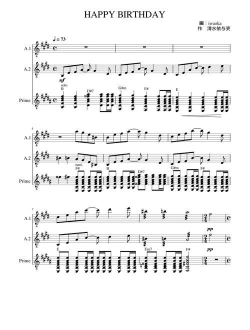 HAPPYBIRTHDAY – backnumber