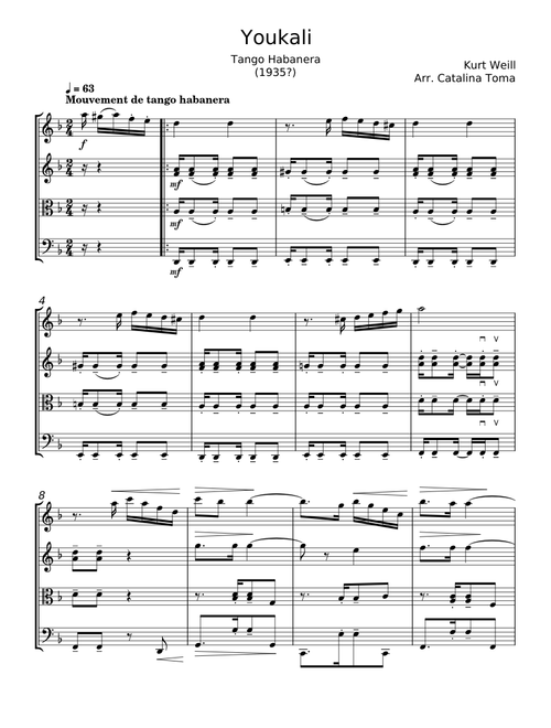 Youkali - Kurt Weill