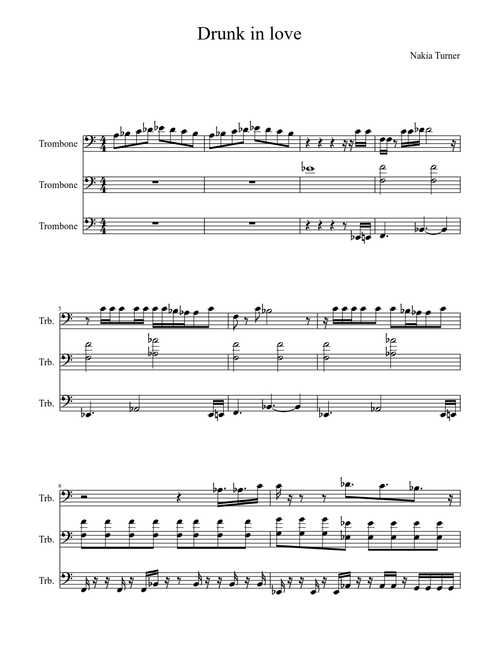 Drunk in love fanfare