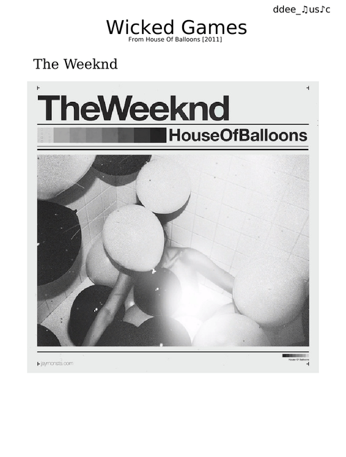 The Weeknd - Wicked Games