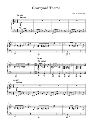 Play Official version of Graveyard Theme Sheet Music by Vince