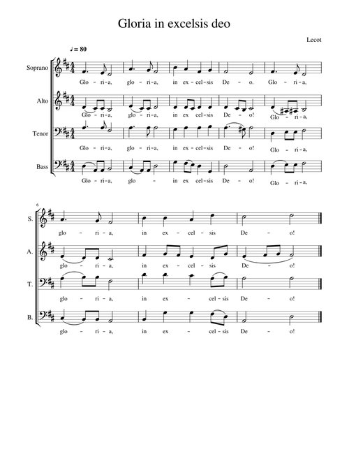 Gloria in excelsis deo