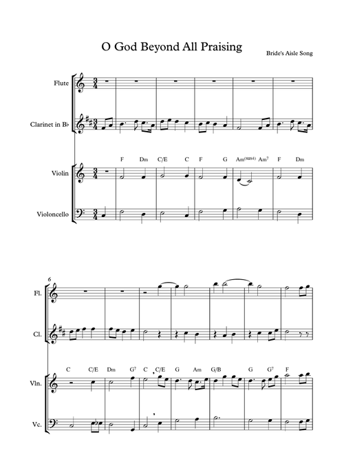 O, God Beyond All Praising - C Major (Arr. Angie Wiranata) - Gustav Holst (Small Ensemble)