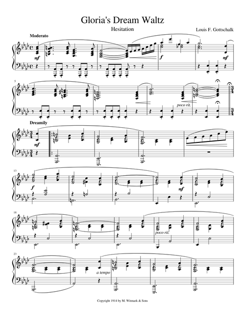 Gloria's Dream Waltz (1914)