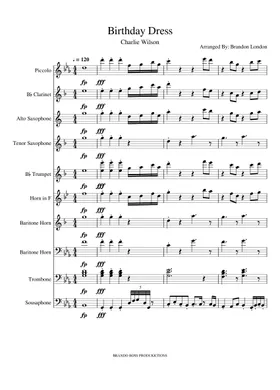 Free Birthday Dress by Charlie Wilson sheet music | Download PDF or print on MuseScore.com Free Birthday Dress by Charlie Wilson sheet music | Download PDF or print on MuseScore.com