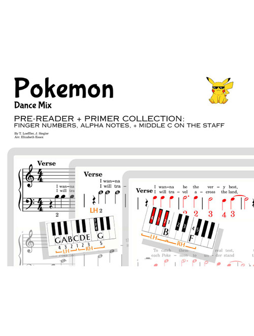 Pokemon (Dance Mix) (Arr. Elizabeth Essex) - T Loeffler, J Siegler (Easy Piano)