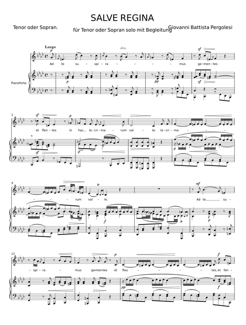 Salve Regina in E minor - Giovanni Battista Pergolesi