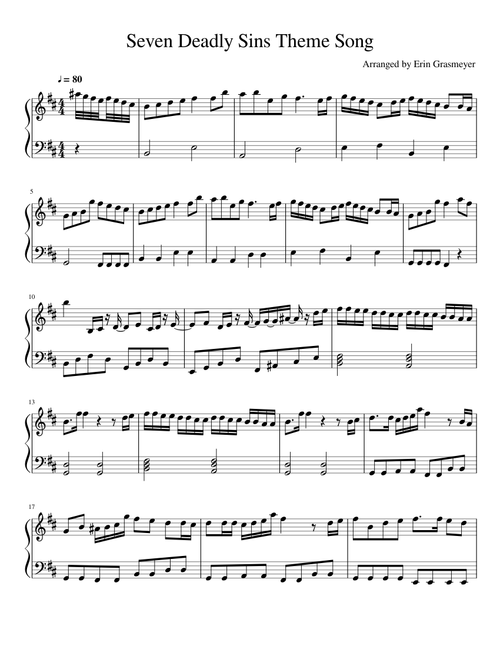 Seven Deadly Sins Theme Song