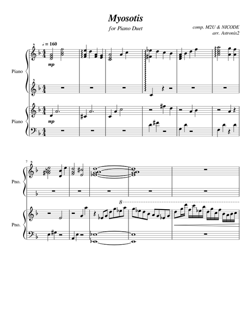 Deemo - Myosotis (Piano Duet)