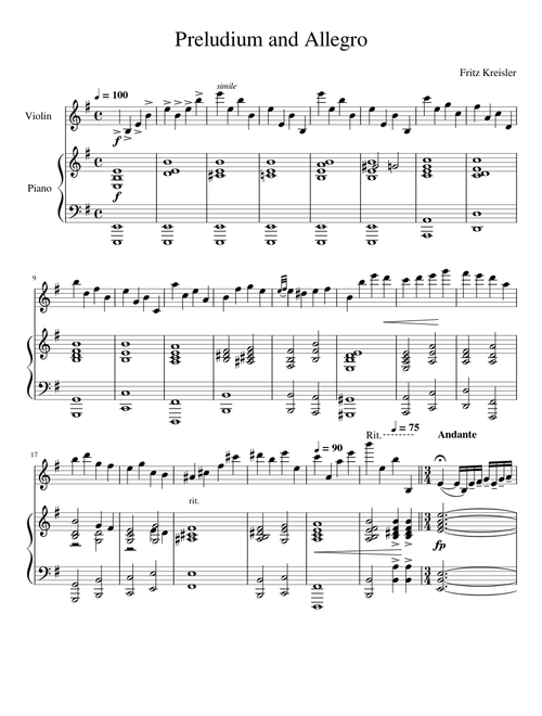 Preludium and Allegro SHORT