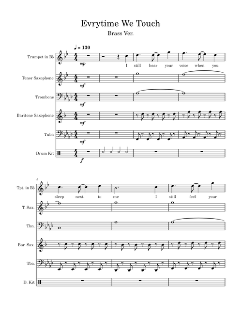Everytime we touch – Brass Ver.