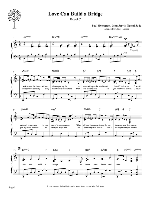 Love Can Build A Bridge (Arr. Angi Bemiss of Simply the Harp) - The Judds (Harp)