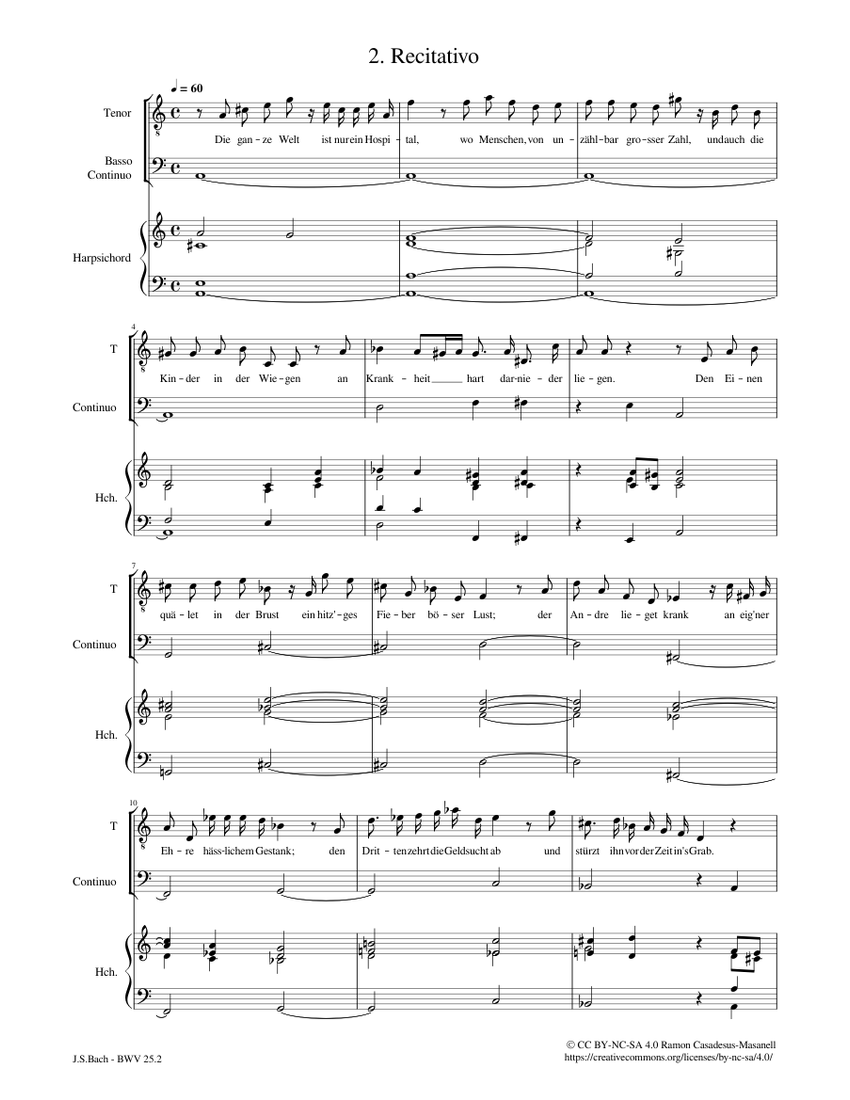 Es ist nichts Gesundes an meinem Leibe, BWV 25 / Mvt. 2 Johann