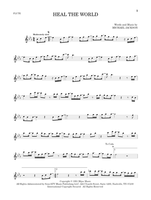 Heal The World - Michael Jackson (Flute Solo)