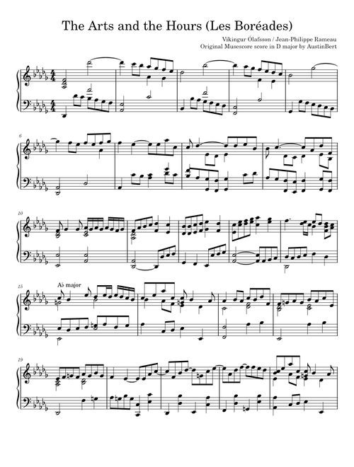 The Arts And The Hours in Db major (Vikingur Olafsson, Rameau) – Rameau, Jean-Philippe