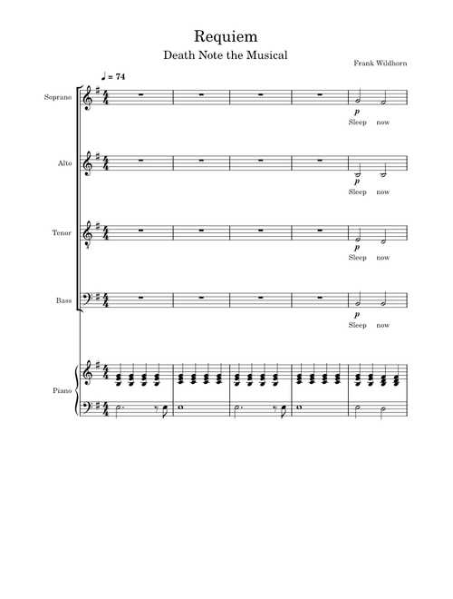 Death Note Musical - Requiem – Frank Wildhorn