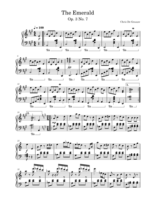 The Emerald Op. 3 No. 7