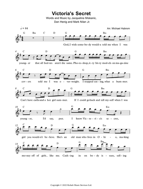 Victoria's Secret (Arr. Michael Habrom) - Jax (Flute Solo)