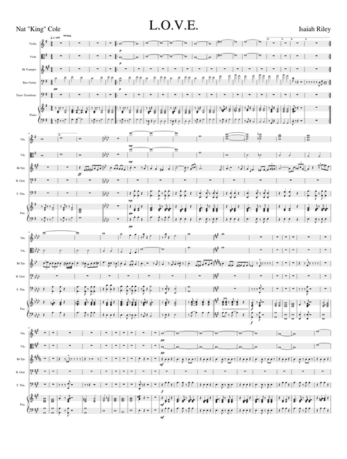 L O V E Score Sheet