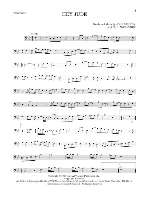 Hey Jude - The Beatles (Trombone Solo)