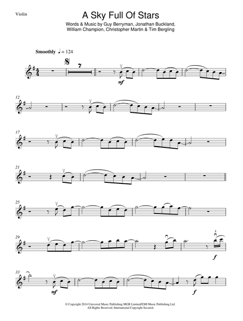 A Sky Full Of Stars - Coldplay (Violin Solo)