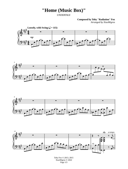 Home (Music Box) - UNDERTALE