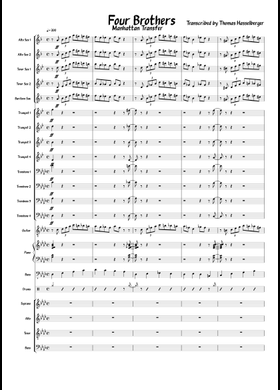 Free Four Brothers by Woody Herman sheet music | Download