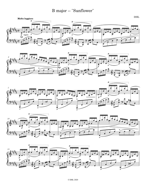 B major -- "Sunflower"