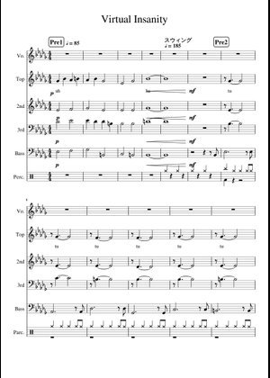 Virtual Insanity Sheet Music for Piano, Trombone, Saxophone alto ...