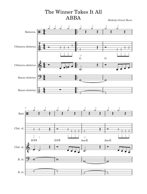 The winner takes it all – ABBA